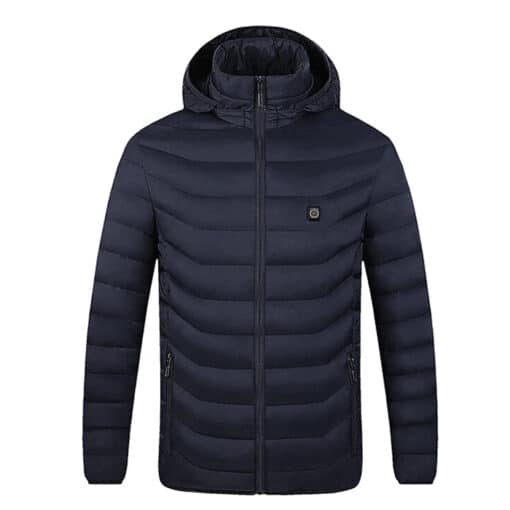 Verwarmde jas donkerblauw