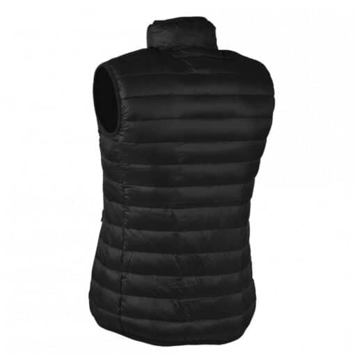 Verwarmde bodywarmer zwart achterkant