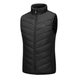 verwarmde bodywarmer met batterij - zwart